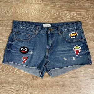 Jean Shorts w/ Patches